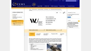 WU (Vienna University of Economics & Business) | CEMS
