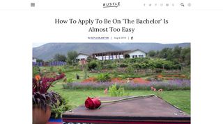 How To Apply To Be On 'The Bachelor' Is Almost Too Easy - Bustle