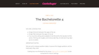 The Bachelorette 4 — Online Casting Call and Audition Software ...