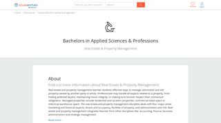 167 Bachelors in Real Estate & Property Management ...