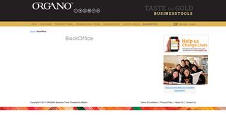 BackOffice - OG Business Tools - Organo Gold