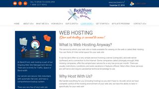 Back2Front - Web Hosting