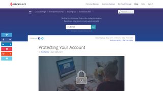 Protecting Your Account - Backblaze