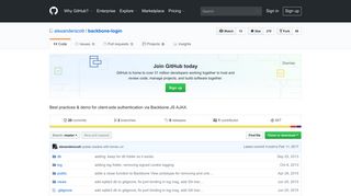 GitHub - alexanderscott/backbone-login: Best practices & demo for ...
