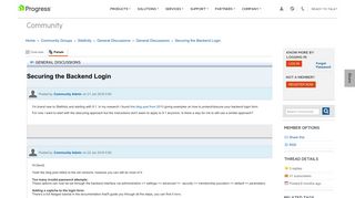 Securing the Backend Login - General Discussions - General ...
