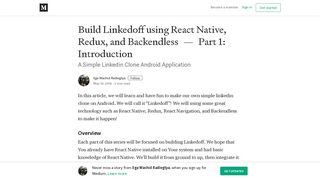 Build Linkedoff using React Native, Redux, and Backendless — Part 1 ...