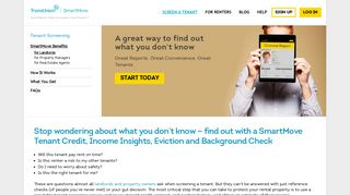 Tenant Credit Checks | Background Screening | TransUnion SmartMove