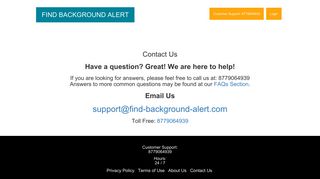 Contact Us - Find Background Alert - People Public Records Search ...