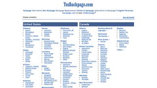 YesBackpage|Backpage Alternative & Site Similar to Backpage.com