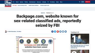 Backpage.com, website known for sex-related classified ads ...
