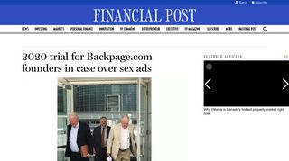2020 trial for Backpage.com founders in case over sex ads | Financial ...