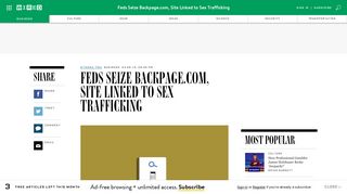 Feds Seize Backpage.com, Site Linked to Sex Trafficking | WIRED