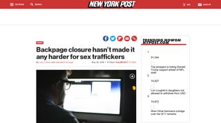 Sex trafficking hasn't gone away since Backpage closure