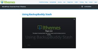 Using BackupBuddy Stash - iThemes