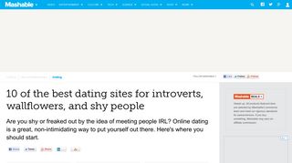 Best dating sites 2019 for introverts, wallflowers, and shy people