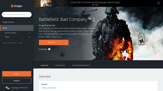 Battlefield: Bad Company™ 2 for PC | Origin