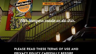 Privacy & Terms - Bad Daddy's Burger Bar