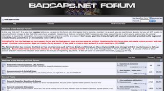 Badcaps Forums - Salvation For Your Electronics! - Badcaps.net