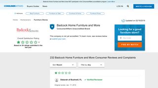 Badcock Home Furniture and More - ConsumerAffairs.com