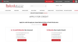 Sign up for Credit Now! - Badcock Home Furniture & More of South ...