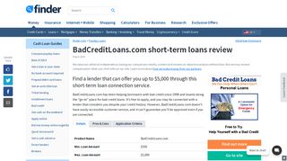 BadCreditLoans.com review: Is it legit? | finder.com