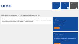 the Share Portal for Babcock International Group PLC