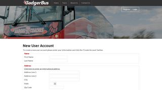 Register - Badger Bus Tour & Travel