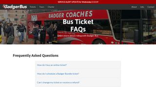 Badger Bus | Ticketing FAQ