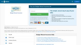 Badger Mutual Insurance: Login, Bill Pay, Customer Service and Care ...