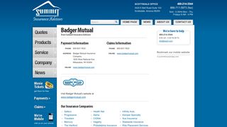 Arizona Badger Mutual insurance agent | Summit Insurance Advisors ...