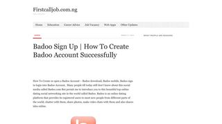 Badoo Sign Up | How To Create Badoo Account Successfully ...