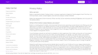 Badoo's Privacy Policy