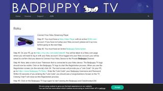 Roku – Badpuppy.TV