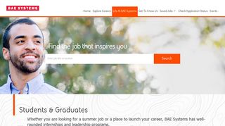 Students & Graduates Careers at BAE systems - BAE Systems – jobs
