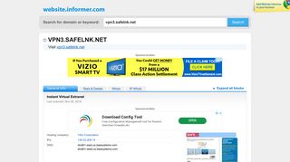 vpn3.safelnk.net at WI. Instant Virtual Extranet - Website Informer