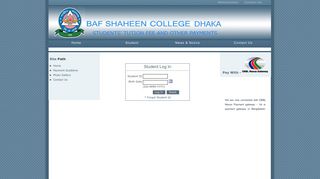 Student Log In - BAF Shaheen College