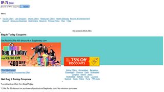 Bagittoday Coupons Deals Discounts | Bag It Today Discount Offers ...