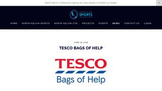 Tesco Bags of Help — North Kelvin Sports