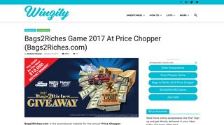 Bags2Riches.com: Price Chopper Bags2Riches Giveaway - Winzily