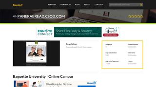 Welcome to Panerabread.csod.com - Baguette University | Online ...