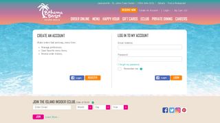 Account Login | Bahama Breeze Caribbean Restaurant