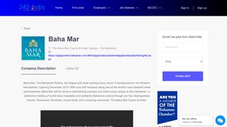 Jobs at Baha Mar | 242 Jobs