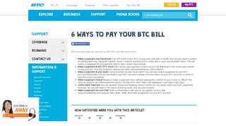 Paying your Bill - BTC Bahamas