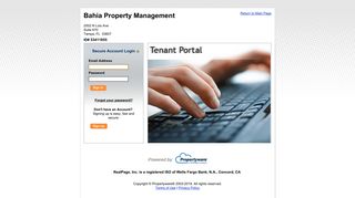 Tenant Login - Propertyware