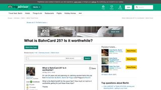 What is BahnCard 25? Is it worthwhile? - Berlin Message Board ...