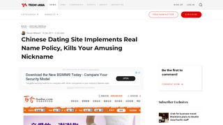 Chinese Dating Site Implements Real Name Policy, Kills Your ...