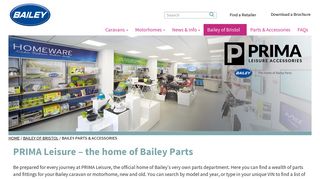 Bailey Parts & Accessories - Bailey Of Bristol