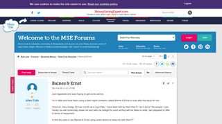 Baines & Ernst - MoneySavingExpert.com Forums