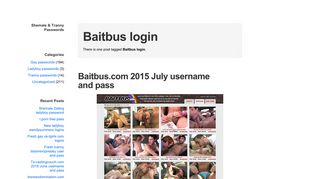 Baitbus login – Shemale & Tranny Passwords