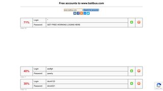 www.baitbus.com - free accounts, logins and passwords